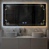 Espejo LED Rectangular | Botones táctiles | Función antivaho | Temperatura de color ajustable - Reyze Seria Good Vibes Model 5